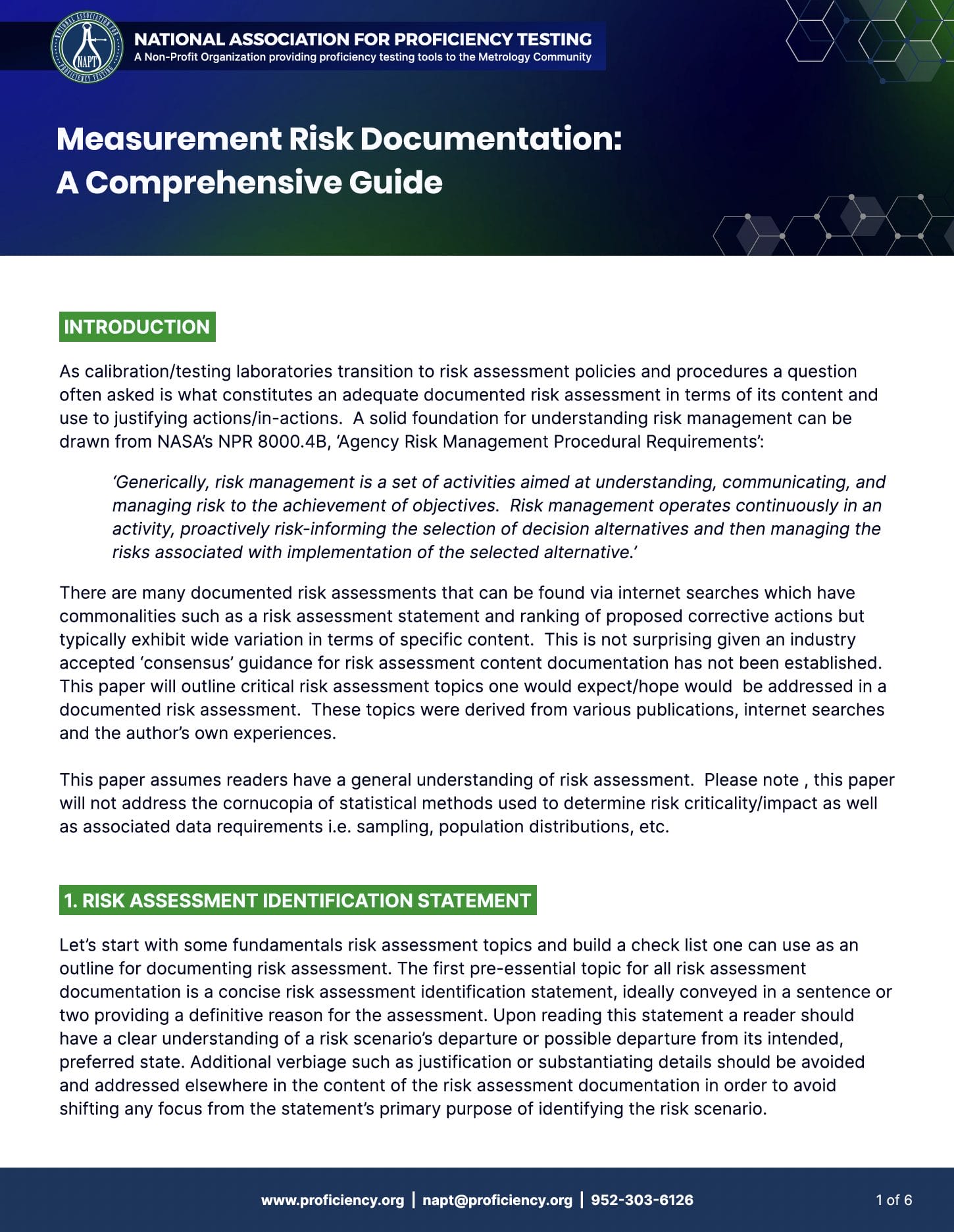 Measurement Risk Documentation: A Comprehensive Guide